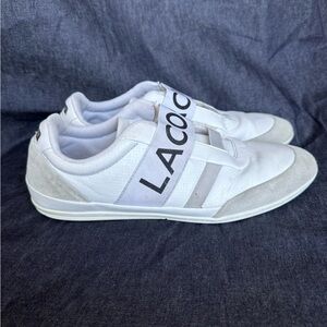 Lacoste Shoes Mens 9,5 White Leather